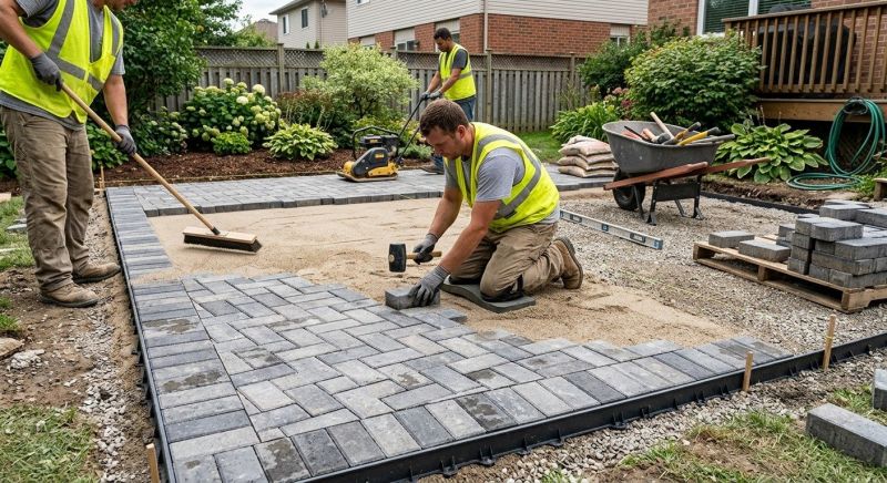Garden Pavers Installation in Boston, MA